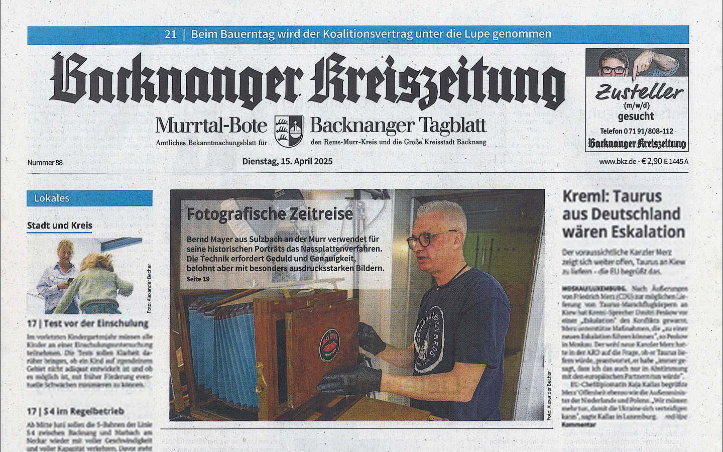Foto Titelbild BKZ 25.April 2025